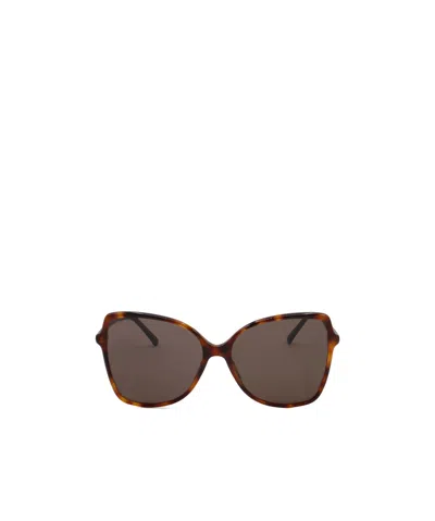 Jimmy Choo Eyewear Fede Butterfly Frame Sunglasses In Brown
