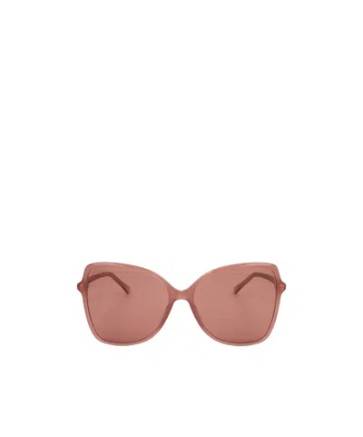 Jimmy Choo Eyewear Fede Butterfly Frame Sunglasses In Pink