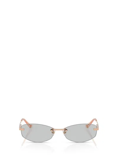 Jimmy Choo Eyewear Frameless Sunglasses In Gold