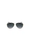 Jimmy Choo Eyewear Jimena Aviator Sunglasses In Black