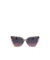 Jimmy Choo Eyewear Lessie Cat-eye Frame Sunglasses In Black