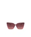 Jimmy Choo Eyewear Lessie Square Frame Sunglasses In Red