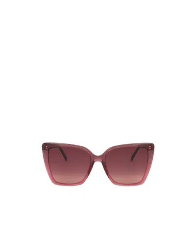 Jimmy Choo Eyewear Lessie Square Frame Sunglasses In Red