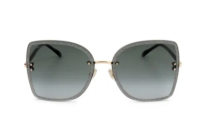 Jimmy Choo Eyewear Leti Square Frame Sunglasses In Black