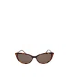 Jimmy Choo Eyewear Nadia Cat-eye Frame Sunglasses In Brown