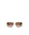 Jimmy Choo Eyewear Navigator Frame Sunglasses In Brown