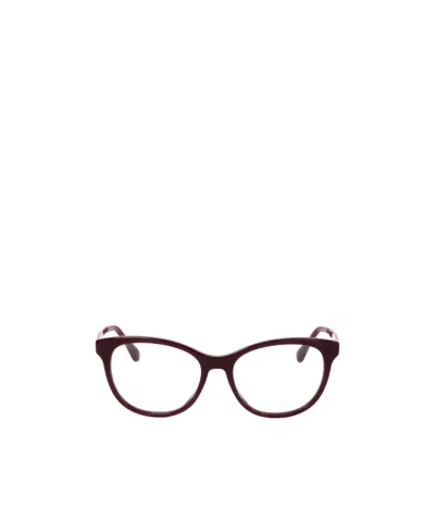 Jimmy Choo Eyewear Oval Frame Glasses In Multicolor