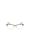 Jimmy Choo Eyewear Oval Frame Glasses In White
