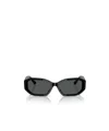 Jimmy Choo Eyewear Oval Frame Sunglasses In Black