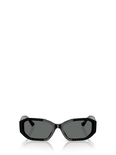Jimmy Choo Eyewear Oval Frame Sunglasses In Black