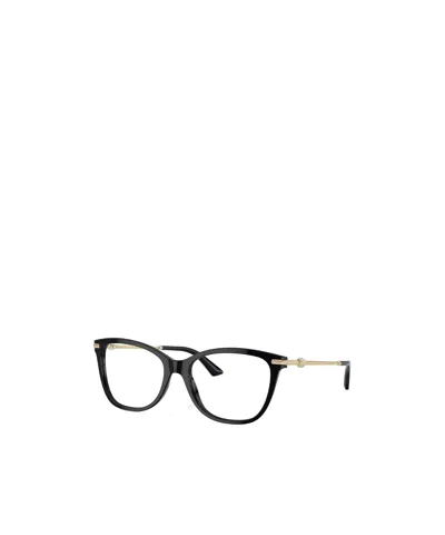 Jimmy Choo Eyewear Rectangle Frame Glasses In Black