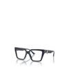 Jimmy Choo Eyewear Rectangle Frame Glasses In Black