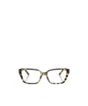 Jimmy Choo Eyewear Rectangle Frame Glasses In Multicolor