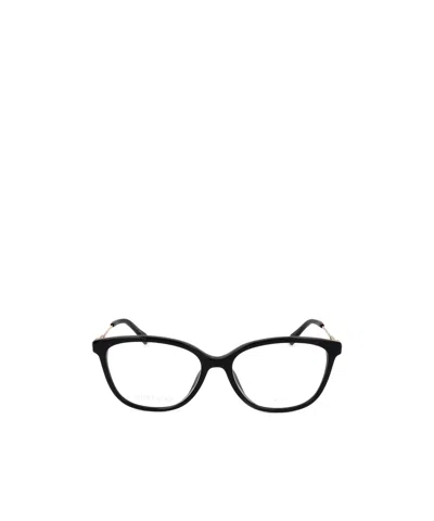 Jimmy Choo Eyewear Rectangle Frame Glasses In White