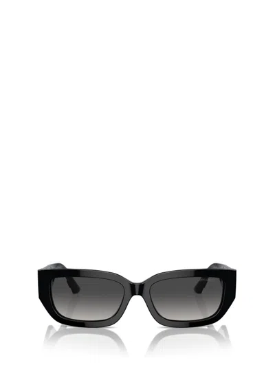 Jimmy Choo Eyewear Rectangle Frame Sunglasses In Black