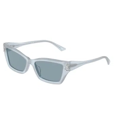 Jimmy Choo Eyewear Rectangle Frame Sunglasses In Blue