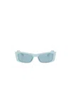 Jimmy Choo Eyewear Rectangle Frame Sunglasses In Blue