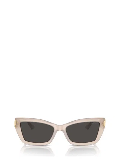 Jimmy Choo Eyewear Rectangle Frame Sunglasses In Opal Sand