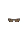 Jimmy Choo Eyewear Rectangle Frame Sunglasses In Brown