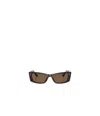 Jimmy Choo Eyewear Rectangle Frame Sunglasses In Brown