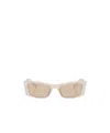 Jimmy Choo Embellished Acetate Butterfly Sunglasses In Nude