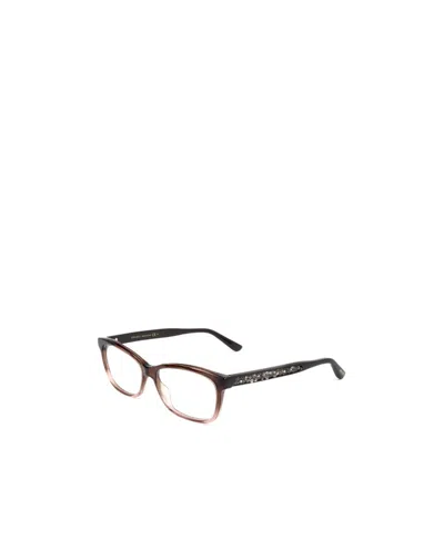 Jimmy Choo Eyewear Rectangular Frame Glasses In Black