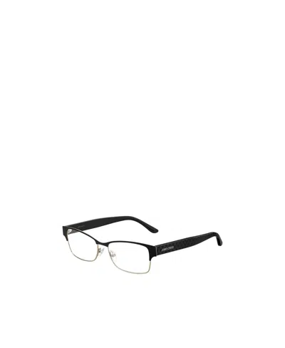 Jimmy Choo Eyewear Rectangular Frame Glasses In Black