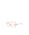 Jimmy Choo Eyewear Rectangular Frame Glasses In Nude