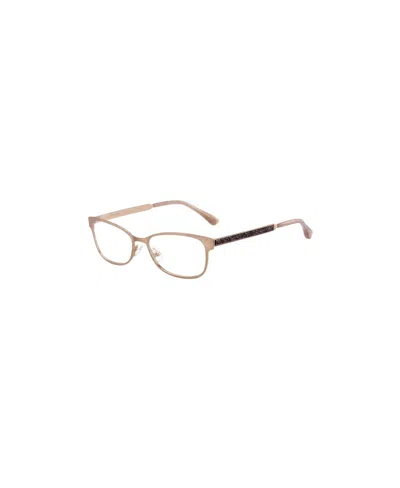 Jimmy Choo Eyewear Rectangular Frame Glasses In Nude