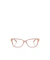 Jimmy Choo Eyewear Rectangular Frame Glasses In Pink