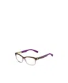 Jimmy Choo Eyewear Rectangular Frame Glasses In Purple