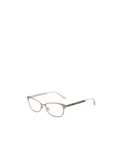 Jimmy Choo Eyewear Rectangular Frame Glasses In White