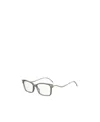 Jimmy Choo Eyewear Rectangular Frame Glasses In White