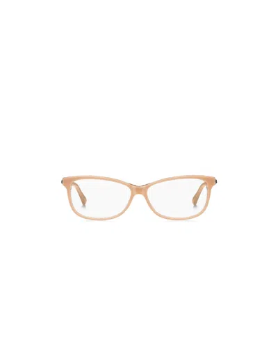 Jimmy Choo Eyewear Rectangular Frame Glasses In White