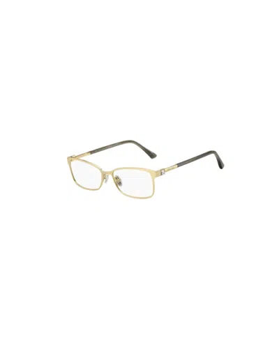 Jimmy Choo Eyewear Rectangular Frame Glasses In White