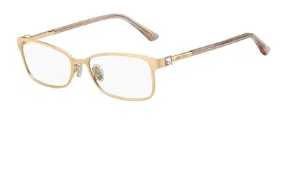 Jimmy Choo Eyewear Rectangular Frame Glasses In White
