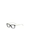 Jimmy Choo Eyewear Rectangular Frame Glasses In White