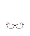 Jimmy Choo Eyewear Rectangular Frame Glasses In White