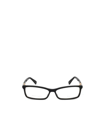 Jimmy Choo Eyewear Rectangular Frame Glasses In White