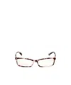Jimmy Choo Eyewear Rectangular Frame Glasses In White