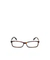 Jimmy Choo Eyewear Rectangular Frame Glasses In White