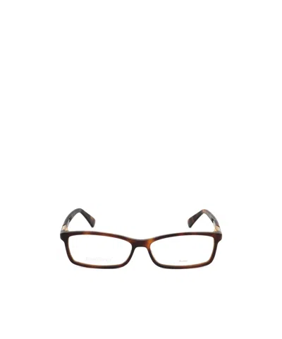 Jimmy Choo Eyewear Rectangular Frame Glasses In White