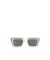 Jimmy Choo Eyewear Rectangular Frame Sunglasses In Gray