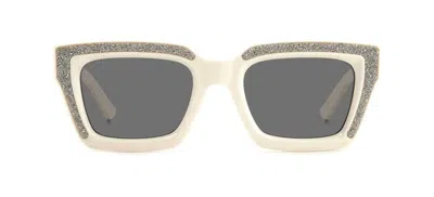 Jimmy Choo Eyewear Rectangular Frame Sunglasses In Multi