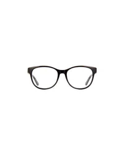 Jimmy Choo Eyewear Round Frame Glasses In Black