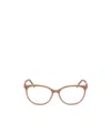 Jimmy Choo Eyewear Round Frame Glasses In White