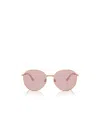 Jimmy Choo Geometric Frame Sunglasses Sunglasses In Nude