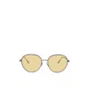 Jimmy Choo Eyewear Round Frame Sunglasses In Nude