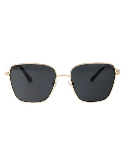 Jimmy Choo Eyewear Sqaure Frame Sunglasses In Gold