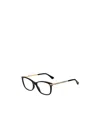 Jimmy Choo Eyewear Square Frame Glasses In Black